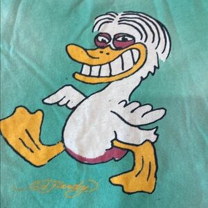 Ed Hardy Green Short Sleeve Tee